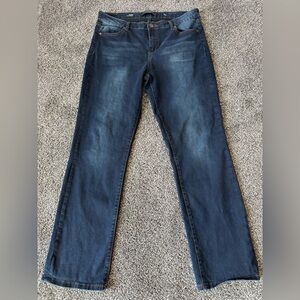 Liverpool  Women’s Dark Wash Sadie's Straight Stretch Silky Soft Denim Sz 32